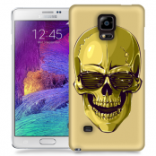 Skal till Samsung Galaxy Note 4 - Hipster Skull Gul