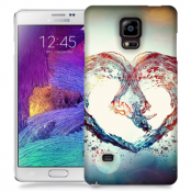 Skal till Samsung Galaxy Note 4 - Hjärta - Vatten