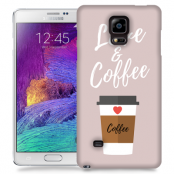 Skal till Samsung Galaxy Note 4 - I love coffe - Beige