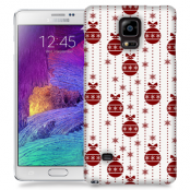 Skal till Samsung Galaxy Note 4 - Juldekor - Vit/Röd