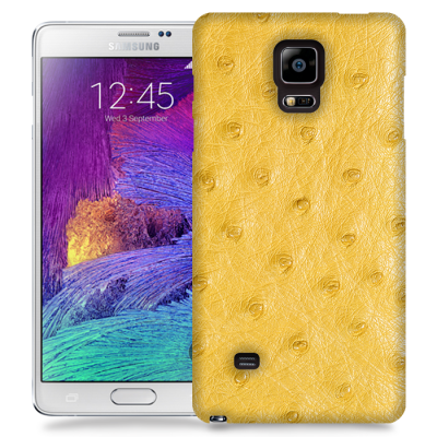 Skal till Samsung Galaxy Note 4 - Knottrig - Gul