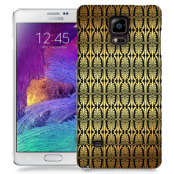 Skal till Samsung Galaxy Note 4 - Mönster - Guld/Svart