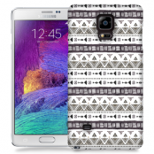 Skal till Samsung Galaxy Note 4 - Mönster - Svart/Vit