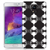 Skal till Samsung Galaxy Note 4 - Mönstrad tapet - Svart