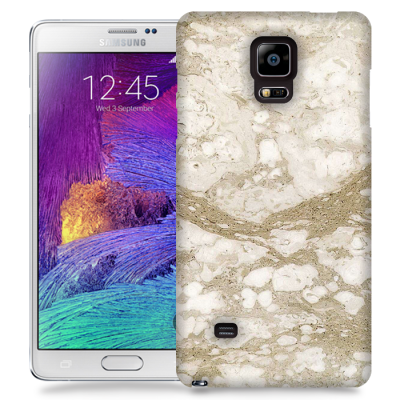 Skal till Samsung Galaxy Note 4 - Marble - Beige