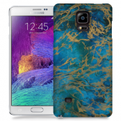 Skal till Samsung Galaxy Note 4 - Marble - Blå