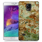 Skal till Samsung Galaxy Note 4 - Marble - Grön/Brun