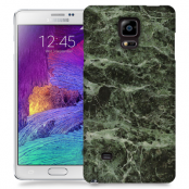 Skal till Samsung Galaxy Note 4 - Marble - Grön/Svart