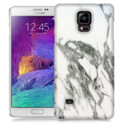Skal till Samsung Galaxy Note 4 - Marble - Vit/Grå