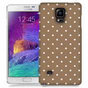 Skal till Samsung Galaxy Note 4 - Polka - Brun
