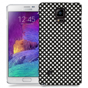 Skal till Samsung Galaxy Note 4 - Polkadots - Svart/Vit