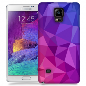 Skal till Samsung Galaxy Note 4 - Polygon - Lila