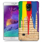 Skal till Samsung Galaxy Note 4 - Rinnande färg - Trä