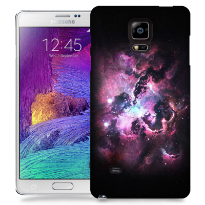 Skal till Samsung Galaxy Note 4 - Rymden - Grå