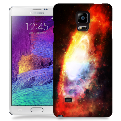 Skal till Samsung Galaxy Note 4 - Rymden - Röd