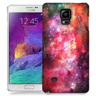 Skal till Samsung Galaxy Note 4 - Rymden - Rosa
