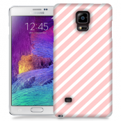 Skal till Samsung Galaxy Note 4 - Stripes - Ljusrosa