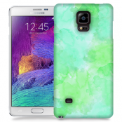 Skal till Samsung Galaxy Note 4 - Vattenfärg - Grön
