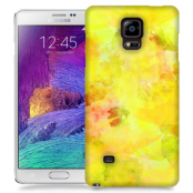 Skal till Samsung Galaxy Note 4 - Vattenfärg - Gul