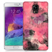 Skal till Samsung Galaxy Note 4 - Vattenfärg - Svart/Rosa