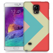 Skal till Samsung Galaxy Note 4 - Vinklar - Röd