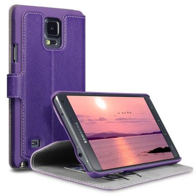 Terrapin Slim PlånboksFodral till Samsung Galaxy Note 4 (Lila)