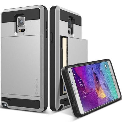 Verus Damda Slide Skal till Samsung Galaxy Note 4 - Silver