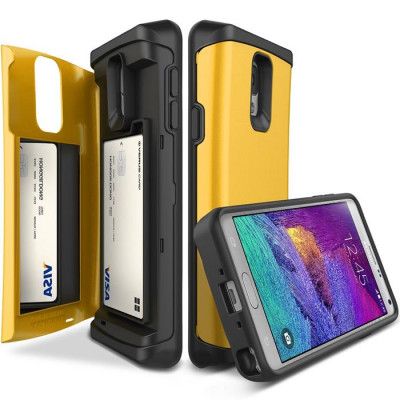 Verus Damda Veil skal med spegel till Samsung Galaxy Note 4 - Gul