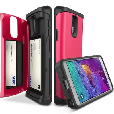 Verus Damda Veil skal med spegel till Samsung Galaxy Note 4 - Magenta