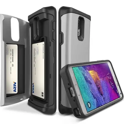 Verus Damda Veil skal med spegel till Samsung Galaxy Note 4 - Silver