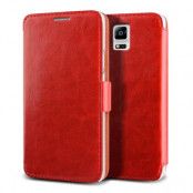 Verus Dandy Klop Plånboksfodral till Samsung Galaxy Note 4 (Röd)