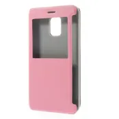 MobilFodral med fönster till Samsung Galaxy Note Edge - Rosa