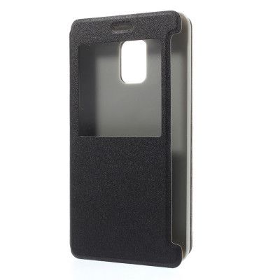 MobilFodral med fönster till Samsung Galaxy Note Edge - Svart