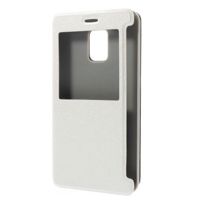 MobilFodral med fönster till Samsung Galaxy Note Edge - Vit