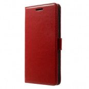 Plånboksfodral till Samsung Galaxy Note Edge - Röd