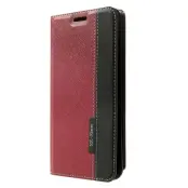 Plånboksfodral till Samsung Galaxy Note Edge - Röd/Svart