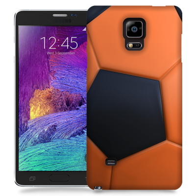 Skal till Samsung Galaxy Note Edge - Fotboll - Orange