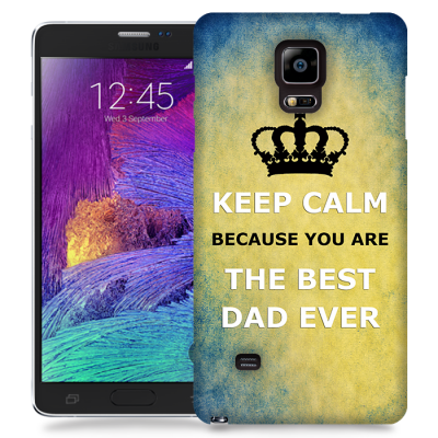 Skal till Samsung Galaxy Note Edge - Keep Calm - Best dad