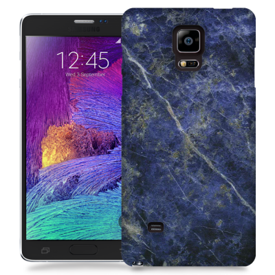Skal till Samsung Galaxy Note Edge - Marble - Blå