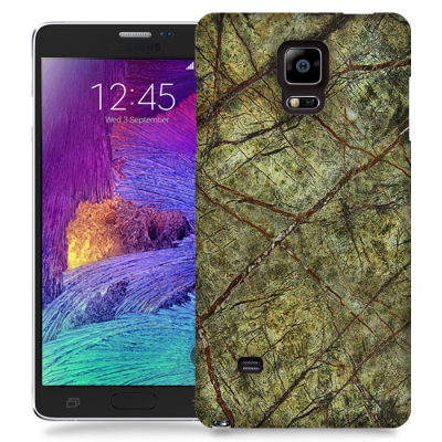 Skal till Samsung Galaxy Note Edge - Marble - Grön