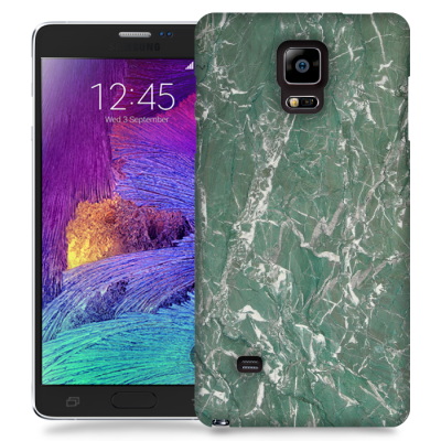 Skal till Samsung Galaxy Note Edge - Marble - Grön