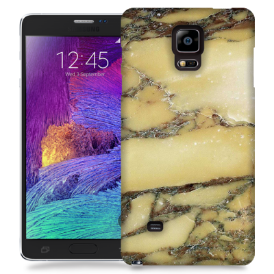 Skal till Samsung Galaxy Note Edge - Marble - Gul