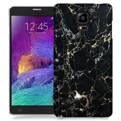 Skal till Samsung Galaxy Note Edge - Marble - Svart