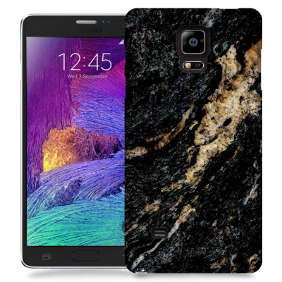 Skal till Samsung Galaxy Note Edge - Marble - Svart