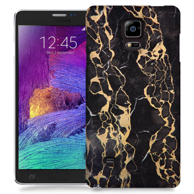 Skal till Samsung Galaxy Note Edge - Marble - Svart