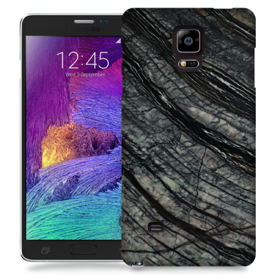Skal till Samsung Galaxy Note Edge - Marble - Svart/Grå