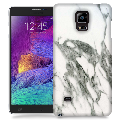 Skal till Samsung Galaxy Note Edge - Marble - Vit/Grå
