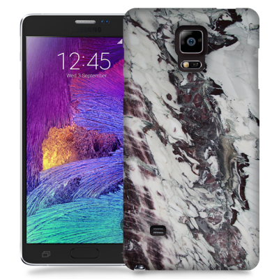 Skal till Samsung Galaxy Note Edge - Marble - Vit/Svart