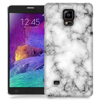 Skal till Samsung Galaxy Note Edge - Marble - Vit/Svart