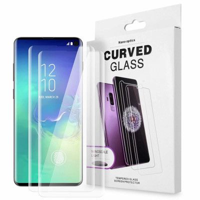 [2-PACK] UV Härdat Glas Skärmskydd Samsung Galaxy S10 Plus - Clear